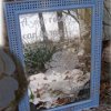 Faux Etched Rose Mirror