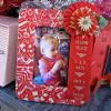 fabric scrap photo frame