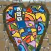 Faux Mosaic Heart on Glass Video