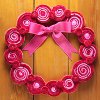 Felted Swirl Wreath