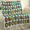 A Field of Flower Squares Afghan