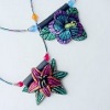 Flower Polymer Clay Pendant Floral Jewelry
