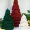 Styrofoam and Crochet Fir Trees