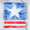 Fourth of July Flag Canvas