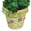 Floral Painted Flower Pot