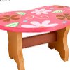 Flowers and Hearts Foot Stool