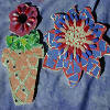 Decorative Paper Mosaic Wood Shapes