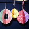 Four Sided Christmas Ball Ornament