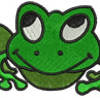 Frog Embroidery Pattern