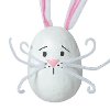 Funny Bunny Painted Egg