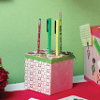girls pencil cube