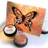 glitter butterfly card