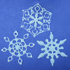 Glue and Glitter Snowflakes