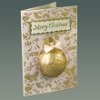 golden ornament card