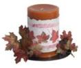 Autumn Leaves Paper Candle