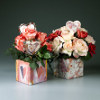 hearts and flowers arrangement