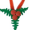 Holly Painted Wood Ornament