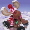 Ice Skating Reindeer