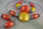 Indian Ocean Polymer Clay Jewelry Set