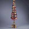 jewel and ribbon topiary