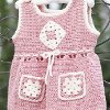 Crochet Jumper with Granny Pockets