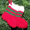 Mini Knit Stocking Ornaments