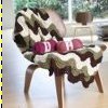 Knit Stripes and Waves Afghan