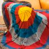 Colorful Knit Throw