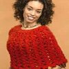 Red Lacy Capelet