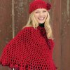 Lacy Poncho and Cap