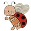 Ladybug Applique Embroidery Design