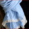 Linen and Lace Summer Scarf