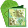 Puffy Flowers Gift Tag and Envelope Set