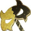 Gold Mardi Gras Mask