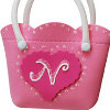 Initial Heart Purse