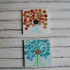 mini button canvas trees