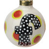 Monogrammed Dotted Painted Ornament
