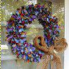 multi colored wreath