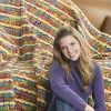 Crocheted Multicolored Throw