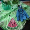 How to Create a Hand Painted Watermelon Applique Napkin