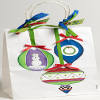 Painted Christmas Gift Bag