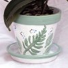 painted spring tulip pot