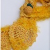 Pineapple Crochet Scarf Close Up