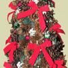 Ribbon and Berry Pinecone Tree