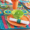 Colorful Striped Table Setting