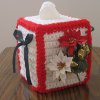Flower of Christmas Tissue Box Cover