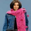 Pink Pom Pom Scarf