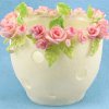 Porcelain Bouquet of Roses Votive Holder
