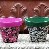 Decoupaged Seed Packet Clay Pots