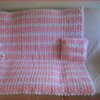 Pretty Pink Crochet Afghan and Pillow Set